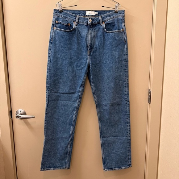 & Other Stories Favourite Cut cropped High Rise Straight Leg Jeans size 31 - Picture 5 of 15